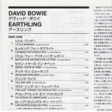 Bowie, David - Earthling, Insert